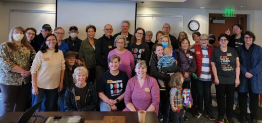 Group photo from community meeting